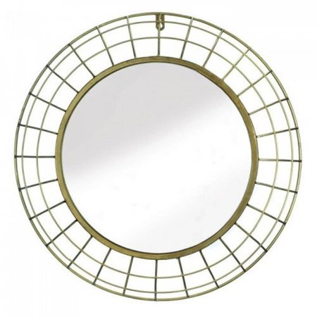 H2H Golden Wire Dome Framed Wall Mirror H22662062